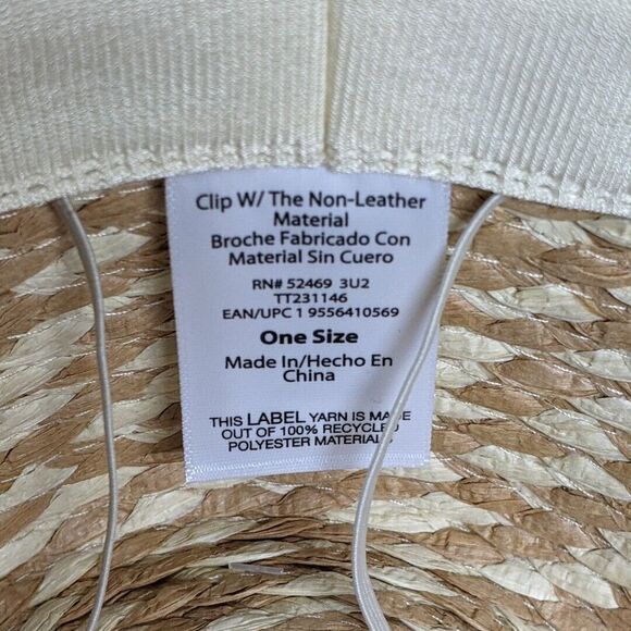 Panama Hat 3-inch Brim Wide Pleated Hatband Black Sweatband with Clip **NEW** - Picture 9 of 10